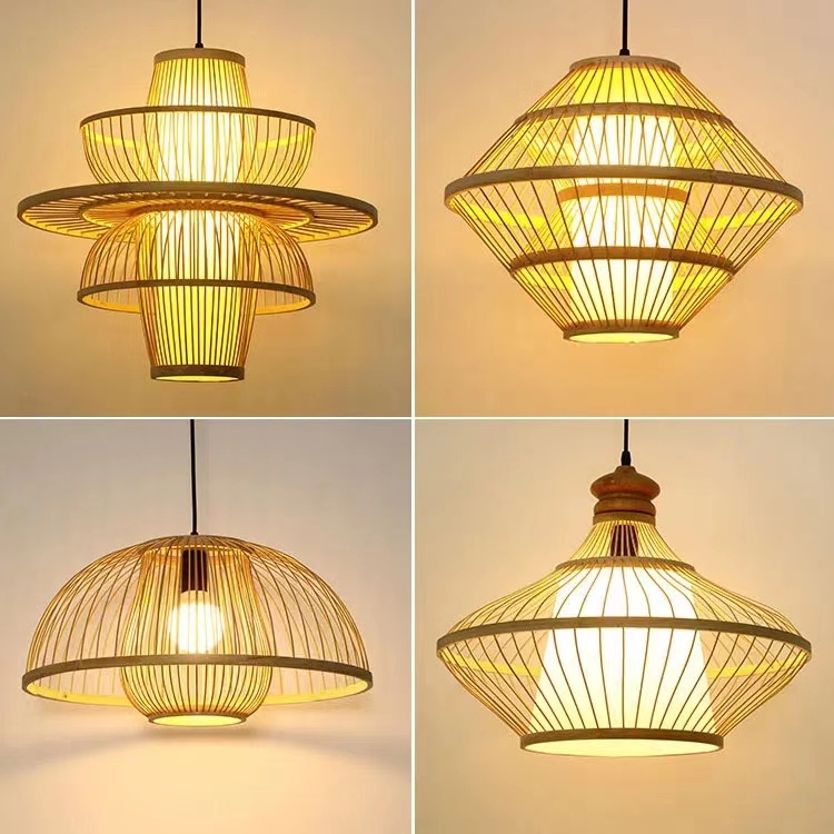 Japanese's Creative Bamboo Rattan Restaurant Chandelier - WL023 - Image 3