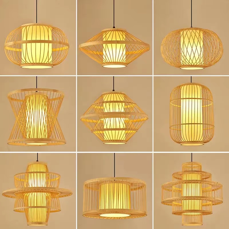 Japanese's Creative Bamboo Rattan Restaurant Chandelier - WL023 - Image 4