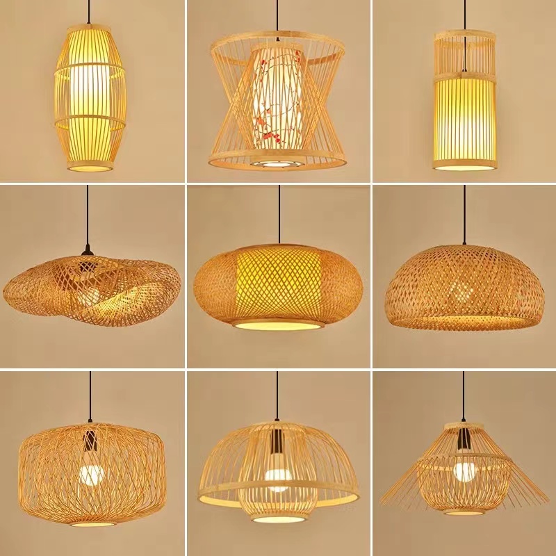 Japanese's Creative Bamboo Rattan Restaurant Chandelier - WL023 - Image 5