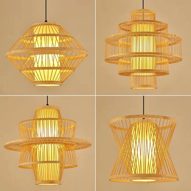 Japanese's Creative Bamboo Rattan Restaurant Chandelier - WL023 - Image 6