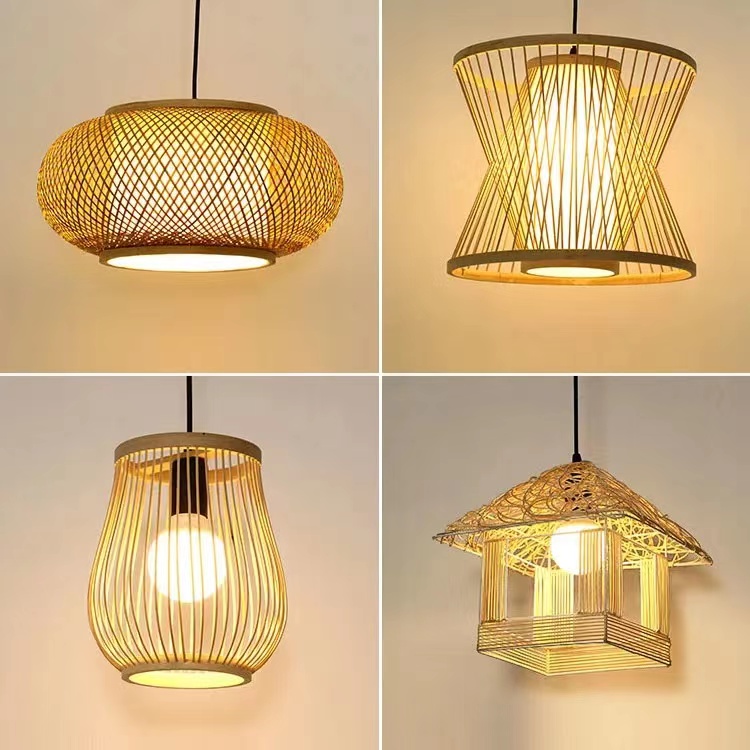Japanese's Creative Bamboo Rattan Restaurant Chandelier - WL023 - Image 7
