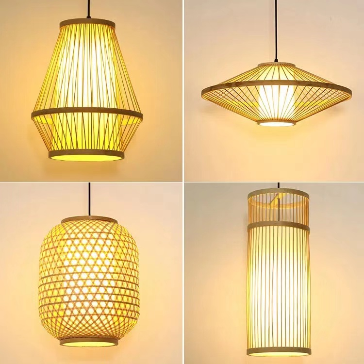 Japanese's Creative Bamboo Rattan Restaurant Chandelier - WL023 - Image 8